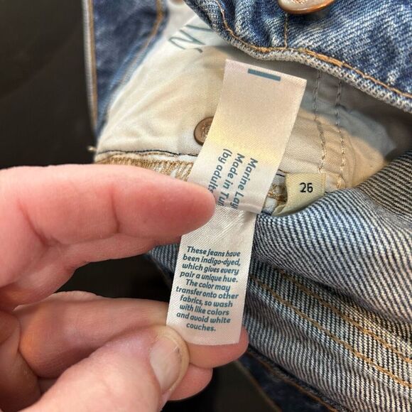 Marine Layer‎ Sasha Denim cutoff Jean Short women’s size 26 - Picture 4 of 11